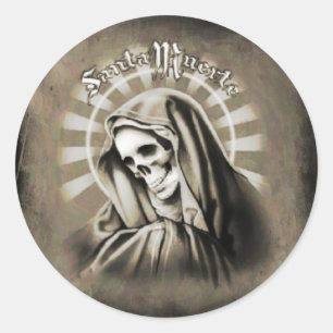 Adesivo PRETO E CINZA de Muerte do papai noel