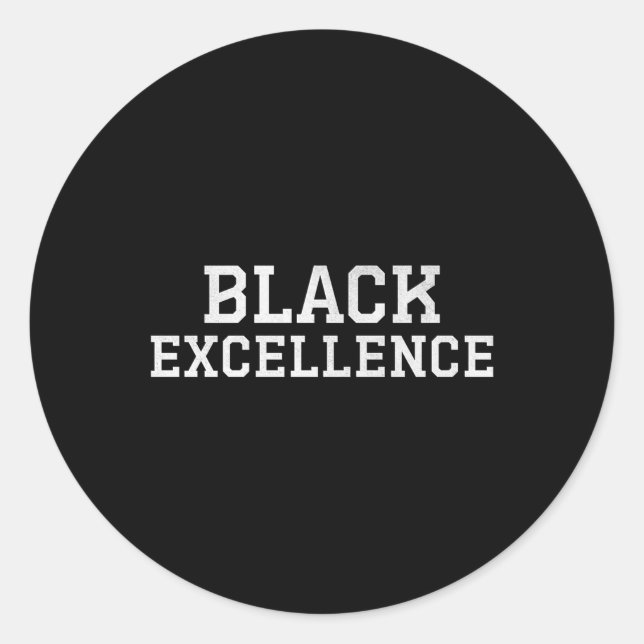 Adesivo Preto - Excelência Negrito - Premium (Frente)