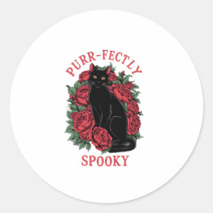 Adesivo Preto Floral Corpo Adorável Puramente Spooky H