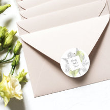 Preto Floral Simples Elegante E Branco