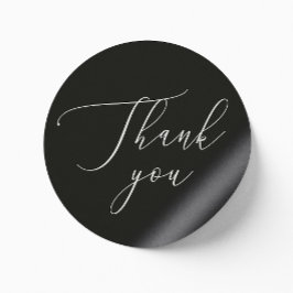 Adesivo Preto Formal Casamento Agradecimento | Elegante Sc