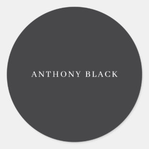 Adesivo Preto fosco minimalista simples elegante clássico