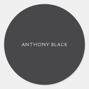 Adesivo Preto Fosco Minimalista Simples Elegante Moderno
