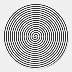 Adesivo Preto hipnotizado e qualquer cor