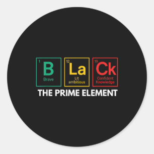 Adesivo Preto O Elemento Primário do Histórico Preto Perío
