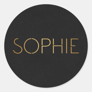 Adesivo Preto personalizado do ouro de Sophie da pia