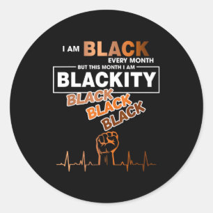 Adesivo Preto Preto Todos os Meses História Preta Bhm Afri