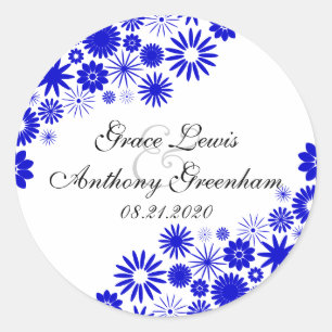 Adesivo Pretty Florals Royal Blue Stickers