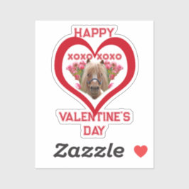 Adesivo Pretty Pony in Red Valentine's Day for Kids