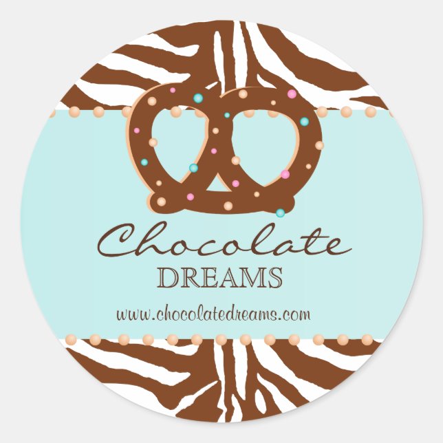 Adesivo Pretzel Chocolate Azul 2 (Frente)