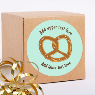 Adesivo Pretzel perfeito com sal - suas próprias palavras