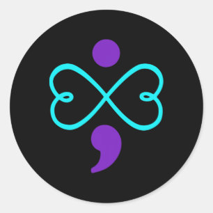 Adesivo Prevenção ao suicídio Sensibilização Coração do Se