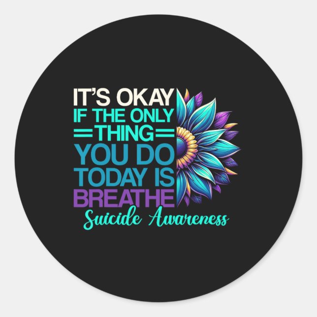 Adesivo Prevenção ao suicídio Sensibilização Fita Saúde Me (Frente)