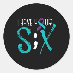 Adesivo Prevenção Sensibilização Semicolon Seis Suporte
