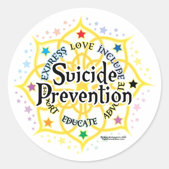 Adesivo Prevenção suicida Lotus (Frente)