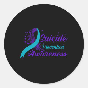 Adesivo Prevenição De Suicídio Com Semicolão De Fita Teal