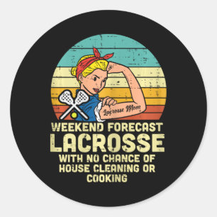 Adesivo Previsão de Fim de Semana Forte Lacrosse Mãe Lax M