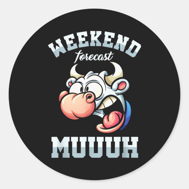 Adesivo Previsão do Fim de Semana Sexta-feira Férias Seman (Frente)