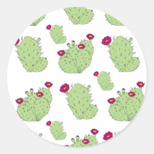 Adesivo Prickly Pear Pattern Texas State Plant Cactus Love