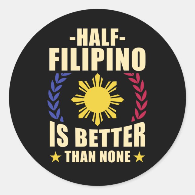Adesivo Pride Filipino Americano Filipinas Pinoy Pinay (Frente)
