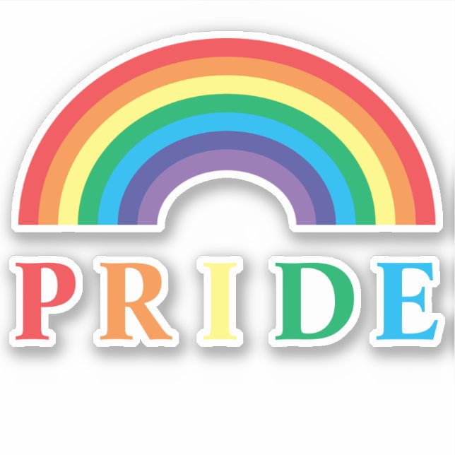 Adesivo Pride Rainbow (Frente)