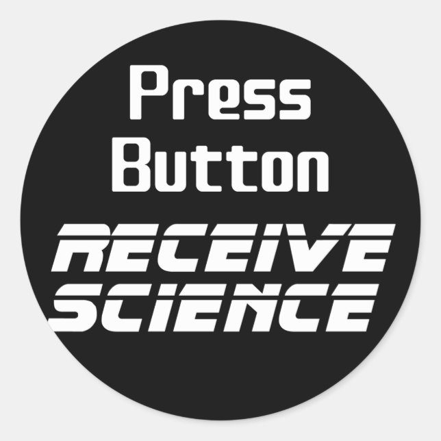 Adesivo Prima Button Receie Science Sticker (Frente)