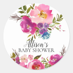Adesivo Primavera Bloom Chá de fraldas Floral Envelope Se