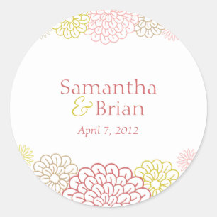 Adesivo Primavera Blooms Favor Sticker