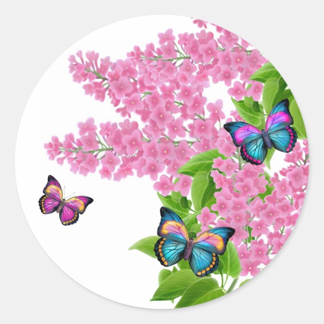Adesivo Primavera Butterflies Sticker (Frente)