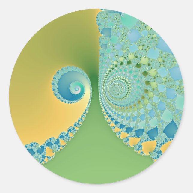 Adesivo Primavera chega - Arte Fractal (Frente)