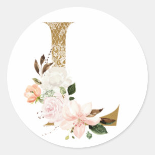 Adesivo Primavera de casamento MONOGRAM L