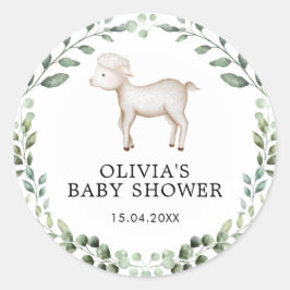 Adesivo Primavera de Ovelhas Chá de fraldas de de Lamb Gre