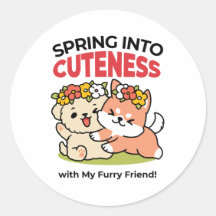 Primavera dentro da cutena - Ilustração Adorável d