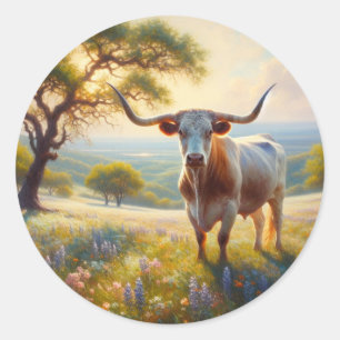Adesivo Primavera do Texas longhorn