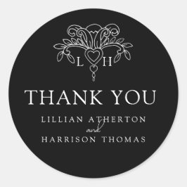 Adesivo Primavera fleur de lis obrigado de casamento