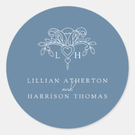 Adesivo Primavera fleur de lis obrigado de casamento