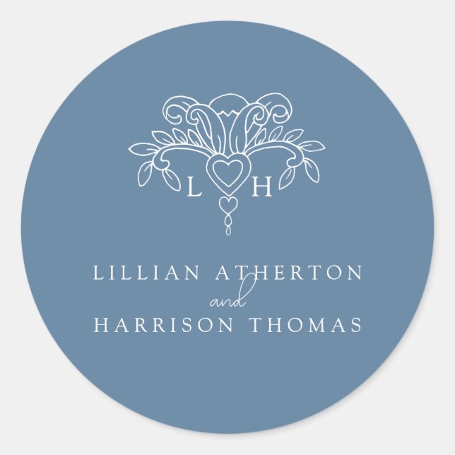 Adesivo Primavera fleur de lis obrigado de casamento (Frente)