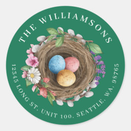 Adesivo Primavera Floral Aninho e Ovos Pintados