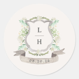 Adesivo Primavera Floral Crest Wedding