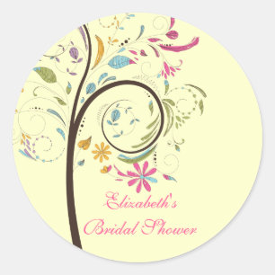 Adesivo Primavera Floral Tree Chá de panela Sticker