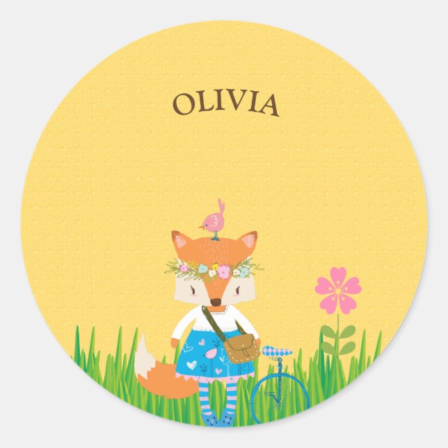 Adesivo Primavera Fox Girl (Frente)