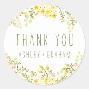 Adesivo Primavera Glory Floral Casamento Personalizado Obr