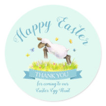 Primavera lamb Páscoa azul aqua fofo obrigado