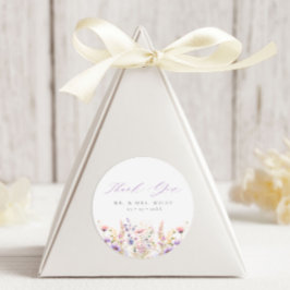 Adesivo Primavera Lilac Wildflower Obrigado Favor De Casam