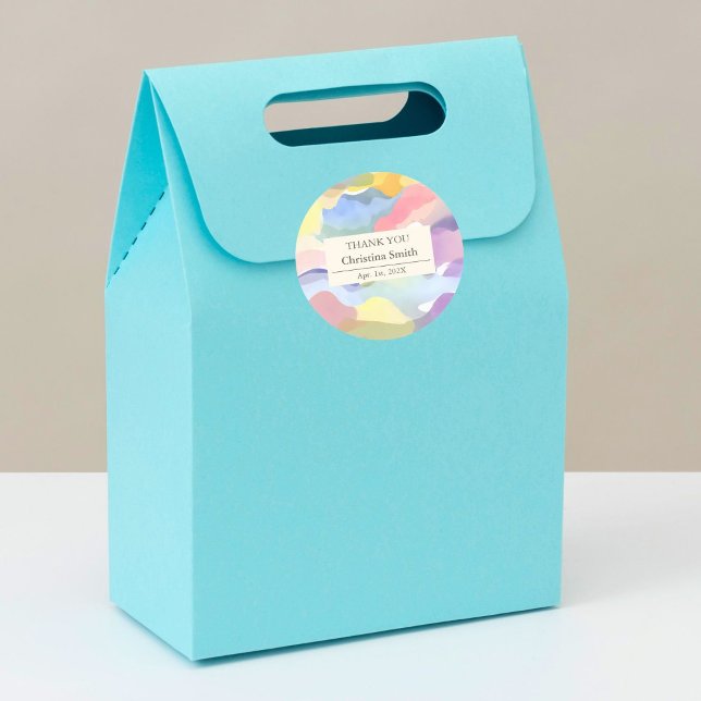 Adesivo Primavera moderna estética, obrigado (Modern Aesthetic Pastel Spring Retirement Party)