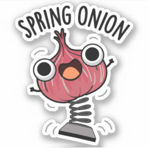Adesivo Primavera Onion Funny Veggie Pun