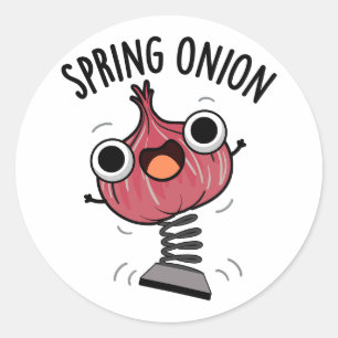 Adesivo Primavera Onion Funny Veggie Puns