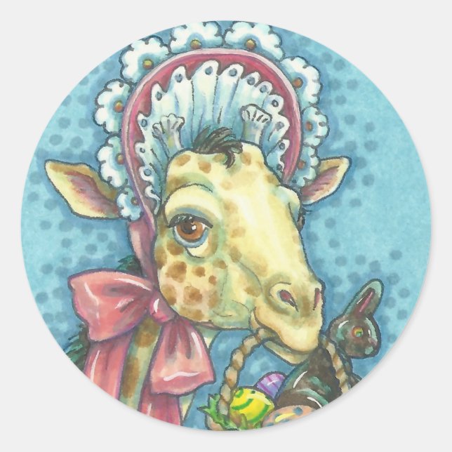Adesivo Primavera PÁSCOA GIRAFFE STICKSheet (Frente)