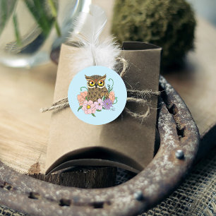 Adesivo Primavera Pastel Flowers Owl