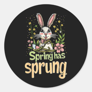 Adesivo Primavera tem o Sprung Holiday Páscoa Engraçado Te
